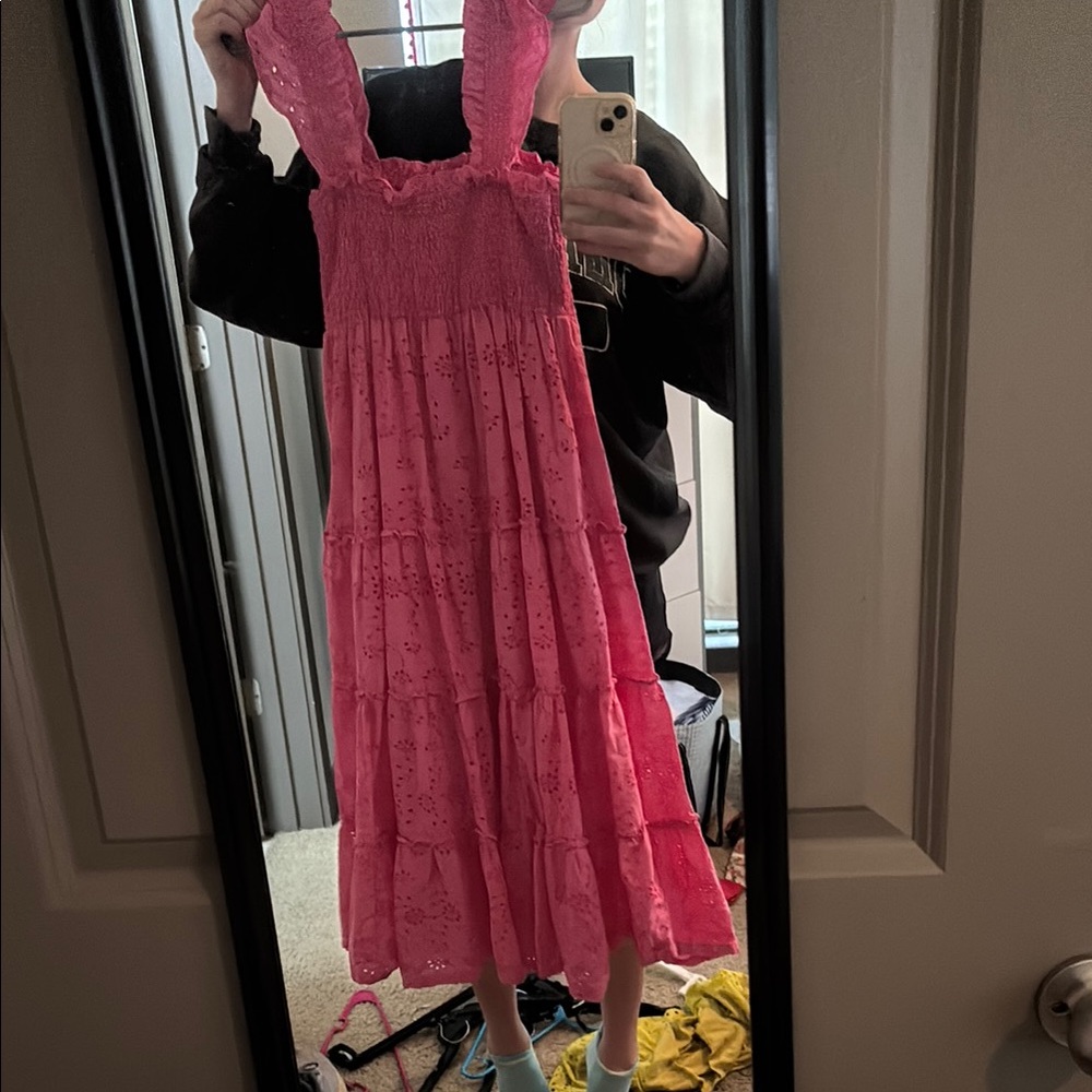 Crown & Ivy Pink Lace Dress